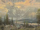Thomas Kinkade Canvas Paintings - Great North
